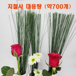 (샤인) 지철사27번 꽃철사 대용량 72cm 녹색 무료배송/꽃철사/원예용/공예용/화훼장식기능사 준비물, 1개