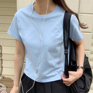 앤샵 여성용 무지 반팔 기본 라운드 티셔츠 면100% 반팔티(5colo) 이너티/국내생산/당일출고
