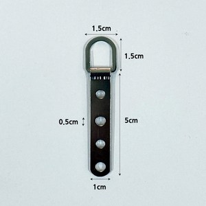 [액자부자재] 4구 은색 액자고리, 1개
