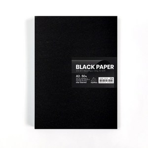 PapePhant 두꺼운 검정 종이 (Black Pape), 300g A3 50매