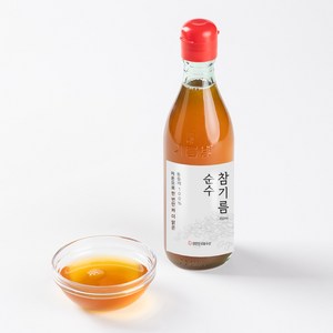 대한민국농수산 저온압착 순수 참기름 생 기름, 350ml, 1개