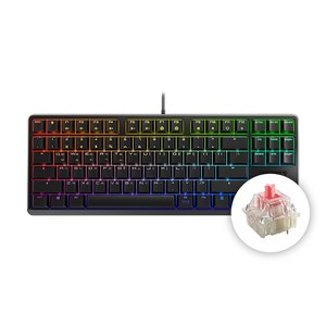 CHERRY 체리 키보드 3000S RGB TKL 기계식 유선 텐키리스 키보드 (4종 축 선택) / 공식 판매점, 저소음 적축, 블랙, G80-3831