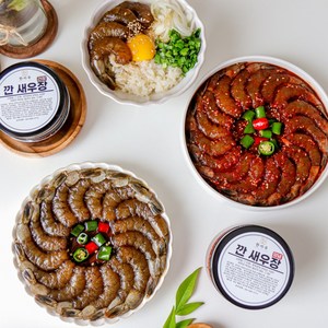 1+1 한끼루 깐새우장 간장 양념 새우장 대하장 순살새우장, 350g, 2개, 깐새우장(간장)