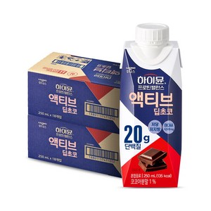 하이뮨 프로틴 밸런스 액티브 딥초코, 250ml, 36개