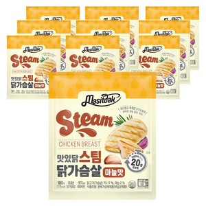 [랭킹닭컴] 맛있닭 NEW 스팀 닭가슴살 마늘맛, 100g, 10개