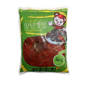 또밥찬 맛있는 깻잎무침 4kg 양념깻잎 반찬단지 대용량, 2개