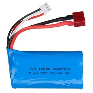 SCY RC카 Wltoys 104009 124 시리즈 공용 7.4V3000mAh 리튬이온 배터리, 1개