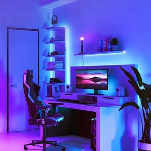 RGB 라인 LED 스트립 붙이는조명 PC방 감성 간접 무드등 틱톡조명 홈피시방, 1M