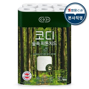 코디 3겹 천연펄프 숲속 피톤치드 30m 30롤 1팩, 30개입, 1개