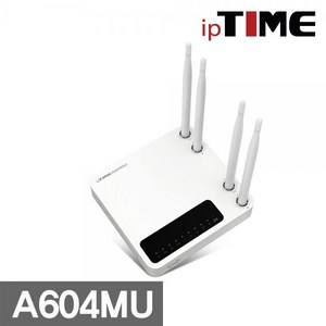 iptime A604MU 4LAN 포트 유무선공유기/AC1200 안테나 유무선공유기/랜케이블, 1개