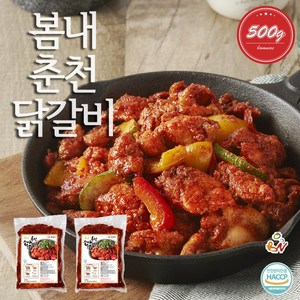 봄내푸드 봄내춘천닭갈비 500g, 2개