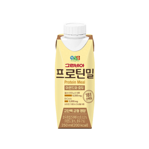 그린비아 프로틴밀 아몬드와 호두, 18개, 250ml