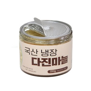 국내산 마늘 냉장 용기 원터치캔 다진마늘 간마늘 당일제조, 1개, 250g