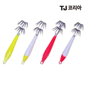 TJ코리아 이카메탈 14g 화살촉 오징어 호래기 슷테 루어 에기 (소형이카메탈), 소형메탈화이트고추장