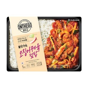 아워홈 온더고 불맛 가득 오징어제육 덮밥 290g, 1개
