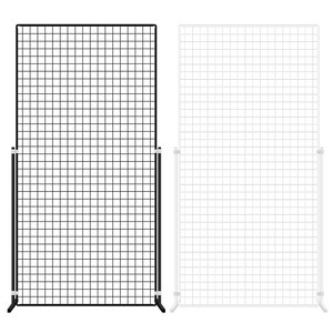 메쉬망 진열대 (망-다리세트) - 900x1800mm, 화이트, 1개