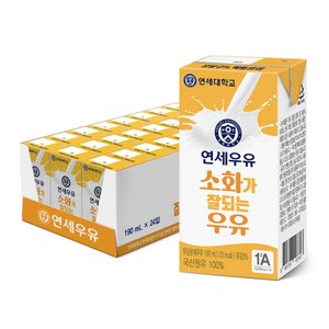 연세우유 소화가 잘되는 우유, 190ml, 48개