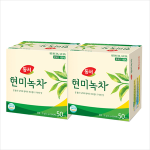 동서 현미녹차 50T, 1.5g, 50개입, 2개