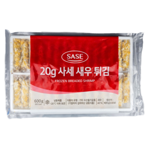 20g 사세 새우 튀김 600g (20g x 30ea) 냉동, 1개