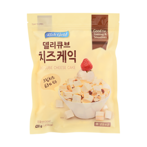 리치골드 델리큐브 치즈케익, 2개, 430g