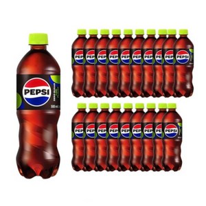 롯데칠성음료 펩시 제로 슈거 라임향, 500ml, 20개