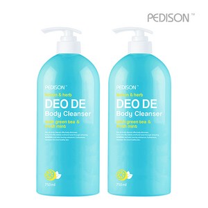 1+1 / 페디슨 데오드 바디클렌저 750ml, 500ml, 2개