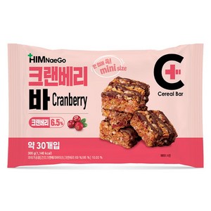 힘내고 크랜베리바 시리얼바 미니, 1개, 300g