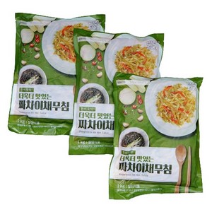 반찬단지 짜사이무침 중국 짜사이 짜차이 채무침, 1kg, 3개