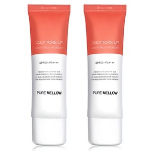 퓨어멜로우 데일리 톤업 촉촉 선크림 SPF50+ PA++++, 50ml, 2개