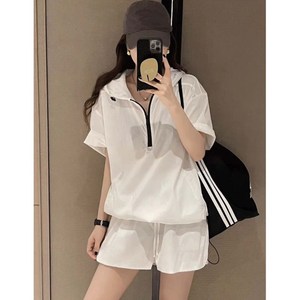 루스리더 여성 반팔 후드 반집업 반바지 트레이닝복 상하세트 M230