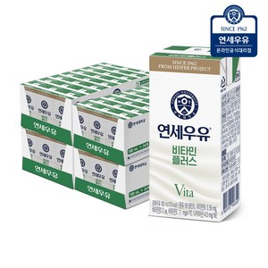 연세우유 비타민 플러스180ml, 180ml, 96개