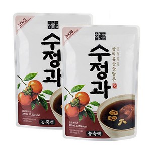 하늘청 수정과 농축액, 790ml, 2개