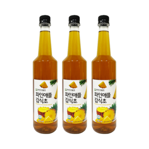 자연과발효 3년숙성 자연발효 파인애플 감식초 750ml 3병, 3개