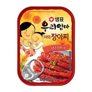 샘표 우리엄마 더덕 장아찌 90g, 1개