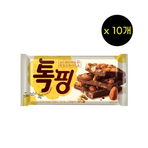 오리온 톡핑 아몬드 앤 그래놀라 초콜릿, 43g, 40개