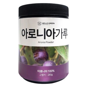 헬로우 그린 국산 아버지가 직접 키운 햇 아로니아 분말 가루 280g 파우더, 1개