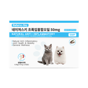 네이쳐스키 반려동물 관절 보조제 초록입홍합오일 50mg 25정, 1개