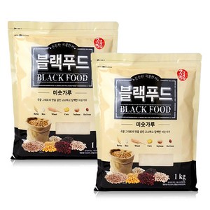 곡물명가 블랙푸드 미숫가루 1kg, 2개