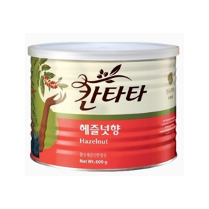 칸타타 헤이즐넛향 600g 1개 헤즐넛 원두커피 분쇄 콩