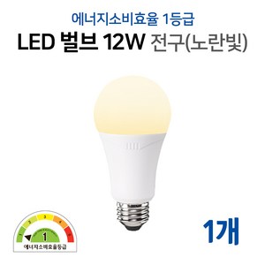 라인라이팅 에코 LED 벌브 12W 에너지소비효율 1등급제품 (주광/전구/주백), 1개, 전구색