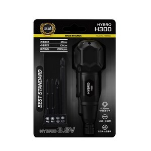 HYBRO 하이브로 충전 드라이버 3.6V 자동 수동 H300 전동 드라이버, 1개