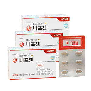 니프젠 스파이크 프리미엄 600mg, 3개, 30정