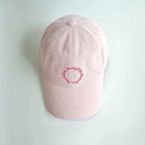 마뗑킴 마카롱 로고 볼캡 모자 IN LIGHT PINK MK2400HT003MLP