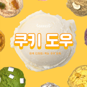 [티웨스트 쿠키도우] 이색 디저트 먹는 쿠키 반죽, 350g, 1개, (6) 바닐라초코칩