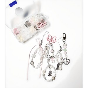 [리꾸리꾸] 비즈 키링 만들기 키트 Y2K 세트 DIY 부자재(본품만), 본품만구매, 1개