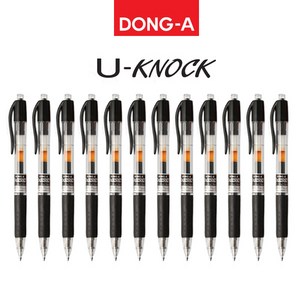 동아 유노크 볼펜 0.5/0.7mm 1다스, 0.7mm-블랙(12개입)