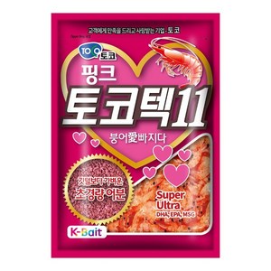 토코 토코텍11 핑크 어분 민물 떡밥, 1개, 400g