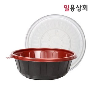 [ILYONG] 미니 탕용기 JH 195파이 소 1100ml 50세트 PP 투톤, 50개, 1개