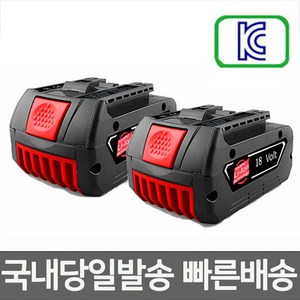 보쉬 BAT609 전동드릴 호환충전배터리 18V 6.0Ah 2Pcs 국내당일발송, 보쉬 18V 6000mAh*2Pcs, 1개