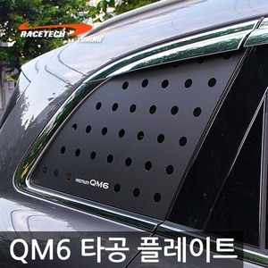 레이스텍 3D 입체 타공플레이트 C필러 쿼터글라스, QM6